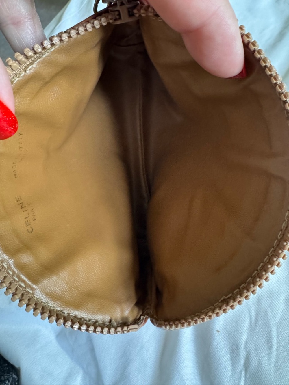 Vintage Celine macadam pvc Leather-Trim Monogram Pouch - Picture 9 of 11